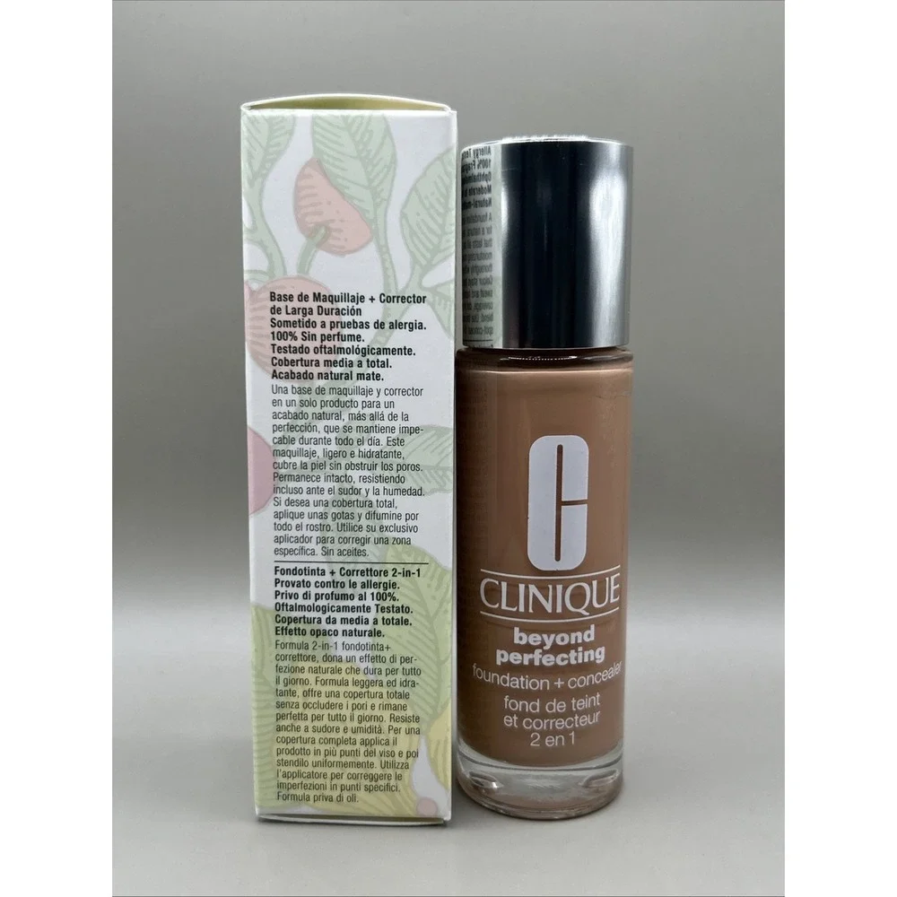 Clinique Beyond Perfecting Foundation+Concealer CN 74 Beige 1oz/30 NEW